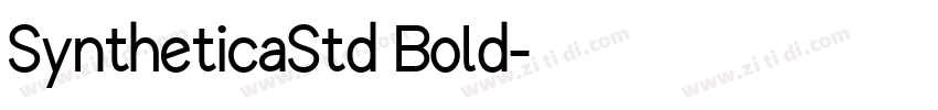 SyntheticaStd Bold字体转换